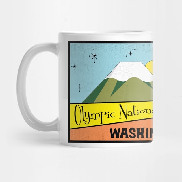 Olympic National Park Washington Retro by TravelTime